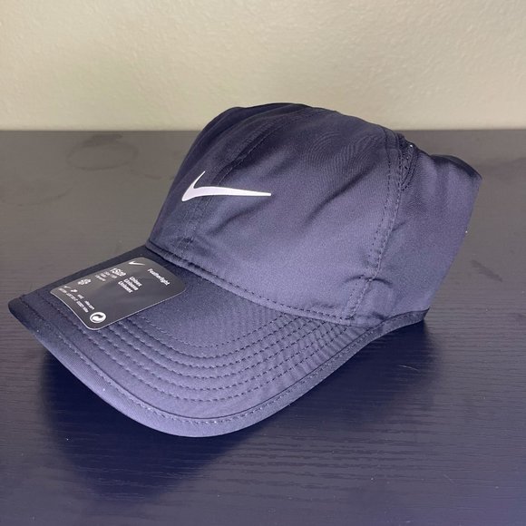 Nike Featherlight Dri-FIT Adjustable Performance Hat Cap Black 679421-010 - Picture 5 of 7